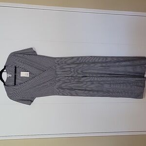 A New Day Black and White Striped Top